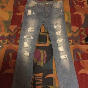 H&M divided distressed Skinny jeans